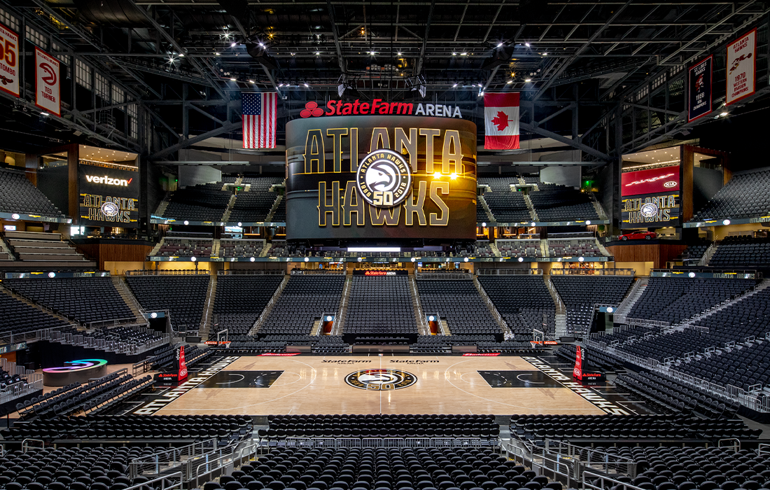 State Farm Arena in Atlanta, Georgia. 